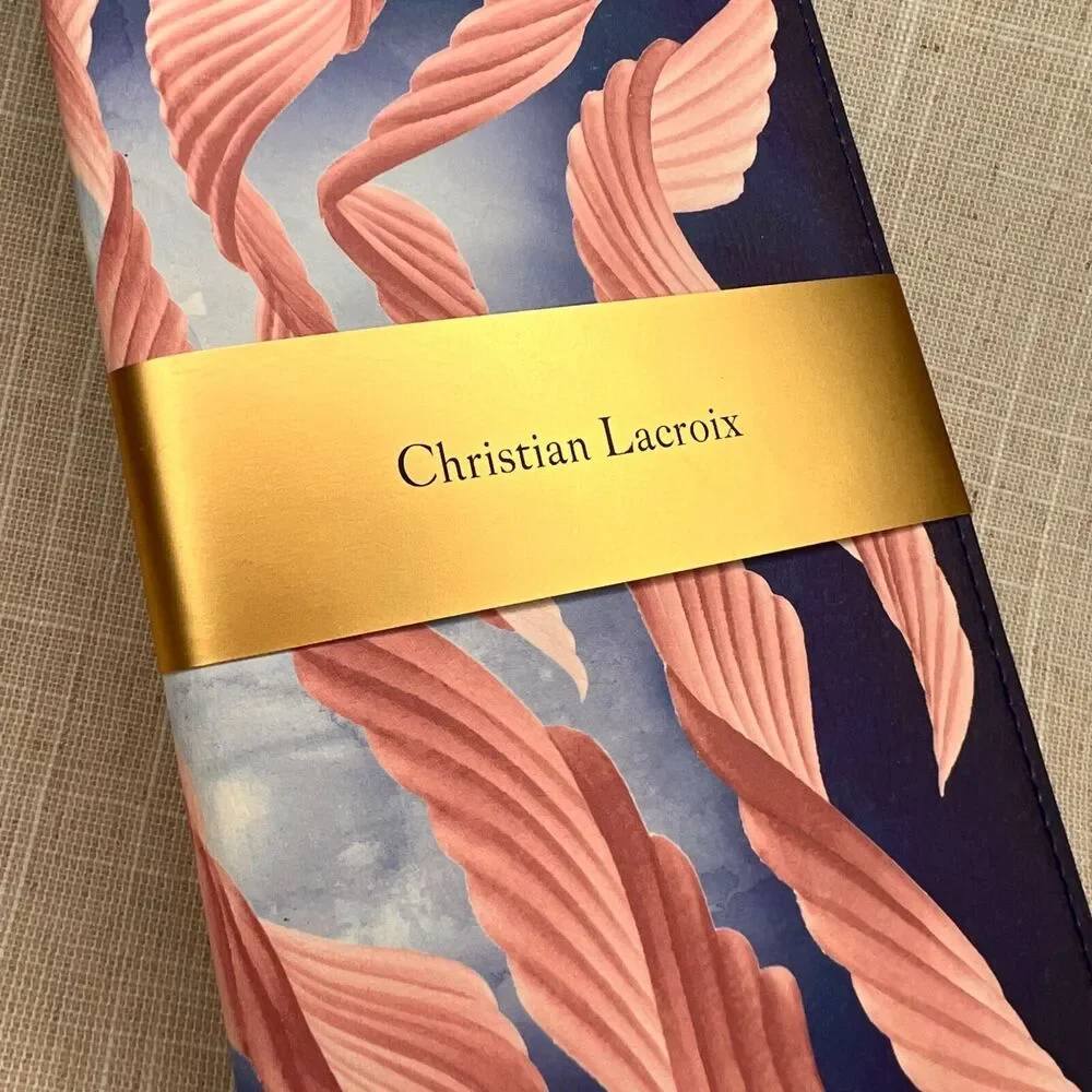 Christian Lacroix Travel Journal Soft Notebook Cascade Pink Blue Vegan Cover
